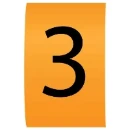 Number 3 Colour Coded Critchley Z9 Straight Cable Markers For 2.5-4mm Cable Diameter
