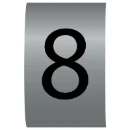 Number 8 Colour Coded Critchley Z9 Straight Cable Markers For 2.5-4mm Cable Diameter