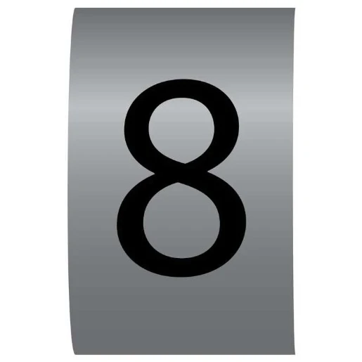 Number 8 Colour Coded Critchley Z9 Straight Cable Markers For 2.5-4mm Cable Diameter