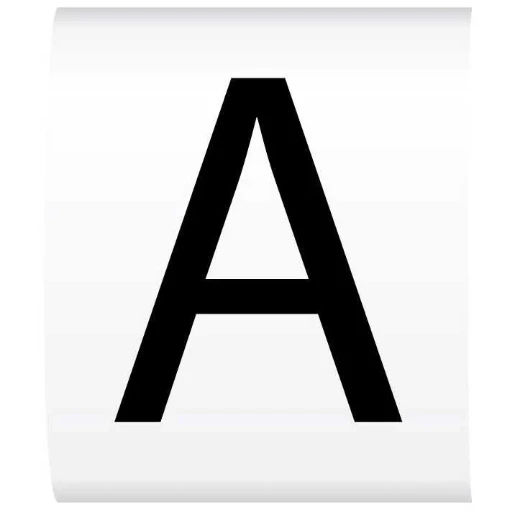 Letter A Black On White Critchley Z9 Straight Cable Markers For 2.5-4mm Cable Diameter