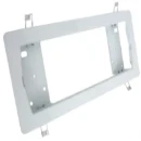 White semi recessed emergency bulkhead frame