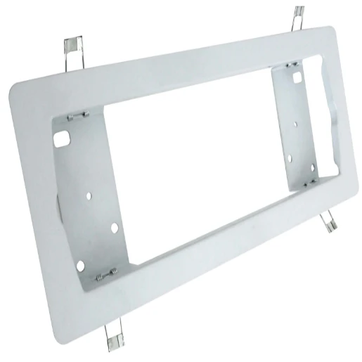 White semi recessed emergency bulkhead frame