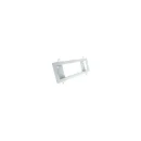 White semi recessed emergency bulkhead frame