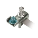 Steeple Adjustable Earth Clamp 32-50mm Blue