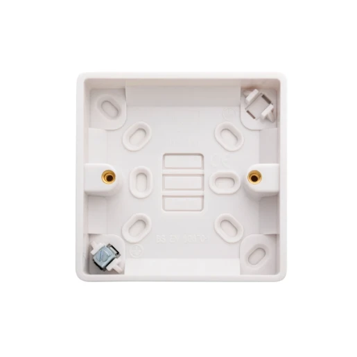 Designa 21P116 1 Gang 16mm Pattress Surface Back Box White