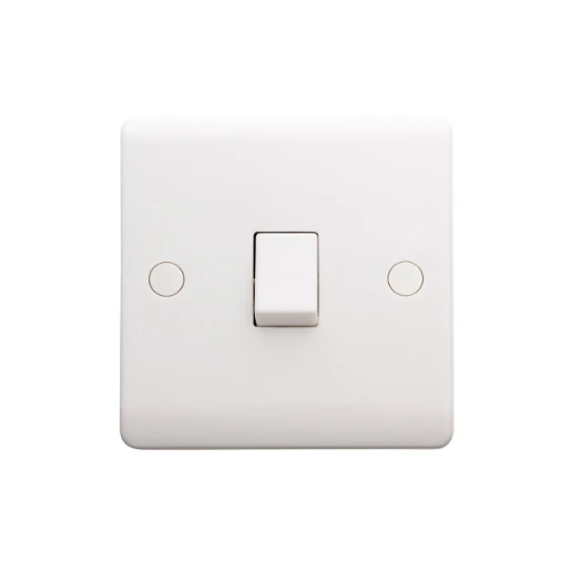 Designa 21S513 1 Gang Intermediate 10AX Plate Switch White