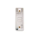 Designa 21A116P 16mm Architrave Pattress Surface Back Box White