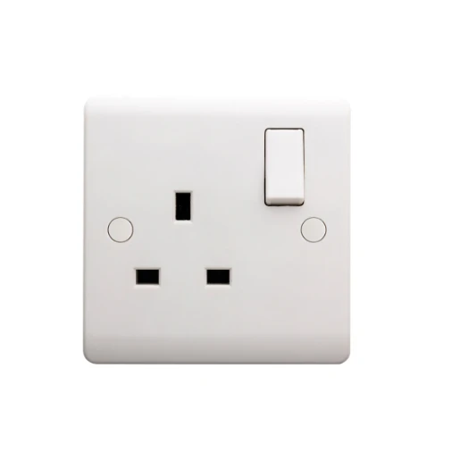 Designa 21SS131DP 1 Gang 13A Double Pole Switched Single Socket White