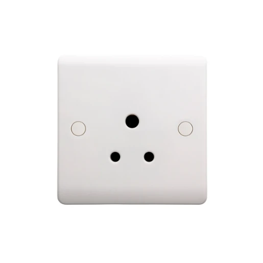 Designa 21S051UN 1 Gang 5A Unswitched Single Socket White
