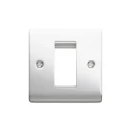 Designa 22FACE1MOD 1 Gang 1 Euro Module Grid Plate Polished Chrome