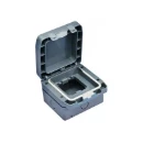 2-Module Weatherproof Enclosure IP66 76 x 76 x 40mm Grey