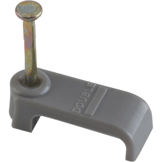Steeple Tower Clip for 1/1.5mm² 6242Y Flat Double Cable Grey