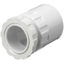 20mm White PVC Adaptor Male Thread
