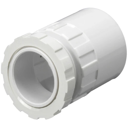 20mm White PVC Adaptor Male Thread
