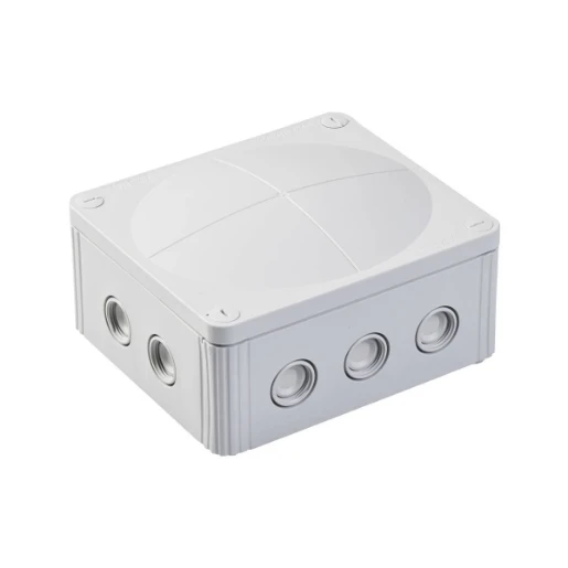 Junction Box 5Pole 57A Terminal IP66 160 x 140 x 81mm Grey Polypropylene
