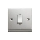 Designa Curve 1-Gang Full Metal Jacket Decorative Switch 2-Pole 45A Satin Steel