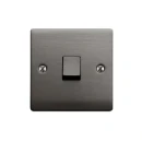 Designa 25S513J Plate Switch 1 Gang Intermediate 10AX Graphite