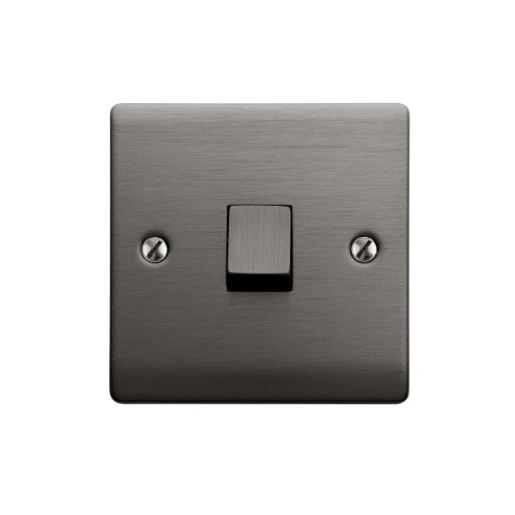 Designa 25S513J Plate Switch 1 Gang Intermediate 10AX Graphite