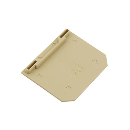 SAK 35mm Polyamide 66 End Plate 50 x 1.5 x 42mm Beige