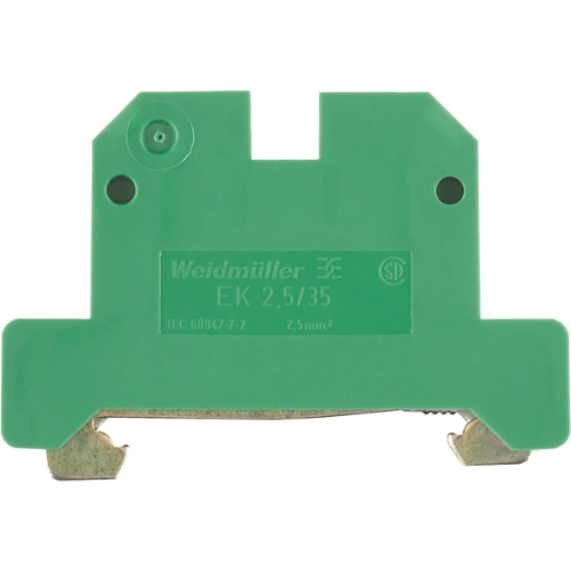 Terminal Ek 2.5/35 Screw Connection 2.5mm Yellow Green
