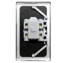 Designa 22S452VLJ Vertical 2 Gang 45A Double Pole - Polished Chrome with Neon