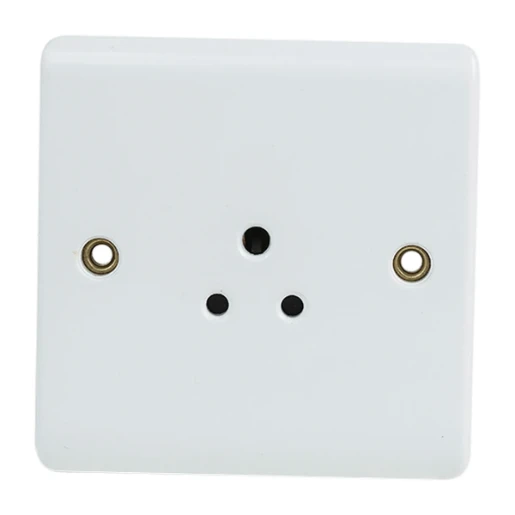 Designa 21S021UN 1 Gang 2A Unswitched Single Socket White
