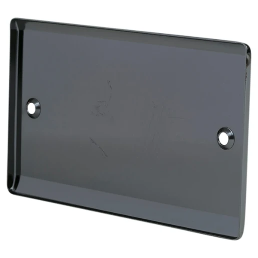 Designa 24BP2 2 Gang Blank Plate Black Nickel