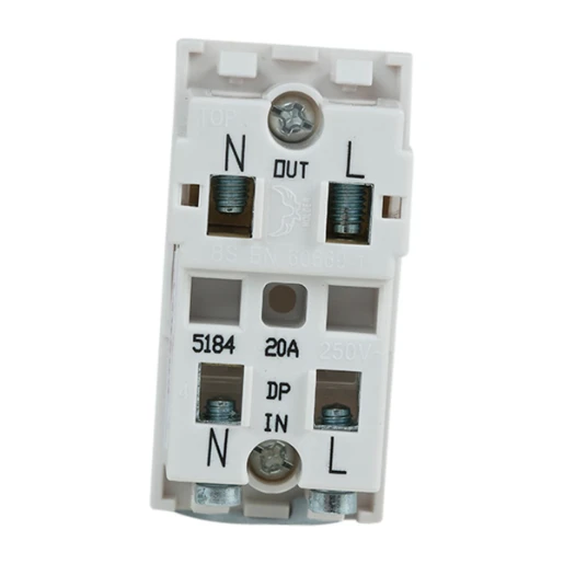 Designa 41S202 Grid 2 Way 20A Universal Switch Module White