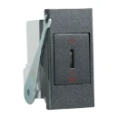 Designa 41S202KEL 2-Way 20A Emergency Lighting Test Keyswitch Black