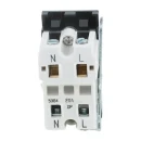 Designa Grid 2-Pole 20A EMG LTG TEST Keyswitch Black