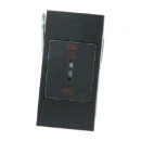 Designa Grid 2-Pole 20A EMG LTG TEST Keyswitch Black