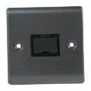 Designa 25SPU13UN Unswitched Fused Spur Connection Unit 1 Gang 13A - Graphite with Black insert