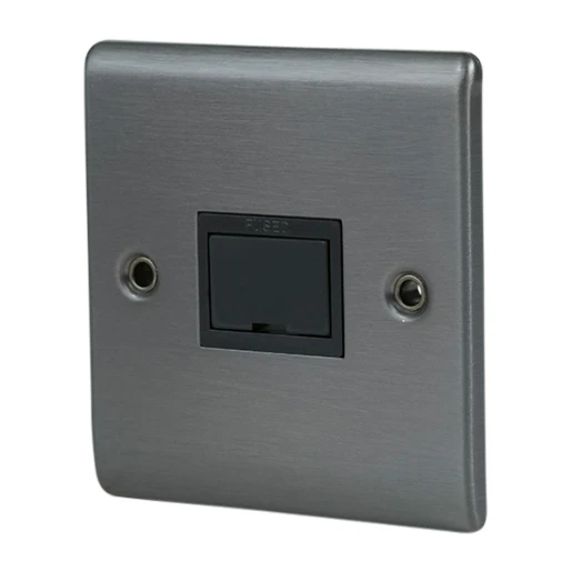 Designa 25SPU13UN Unswitched Fused Spur Connection Unit 1 Gang 13A - Graphite with Black insert