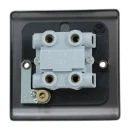 Designa 25SPU13UN Unswitched Fused Spur Connection Unit 1 Gang 13A - Graphite with Black insert