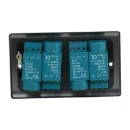 Designa 25DIM4004 4 Gang 2 Way 400W Push Dimmer Switch Graphite