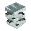 Designa S1020N 6/8-Gang Grid Flush Mount Back Box with Knockouts
