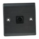 Designa 25FOP25 Flex Outlet Plate 1 Gang 25A - Graphite with Black Insert