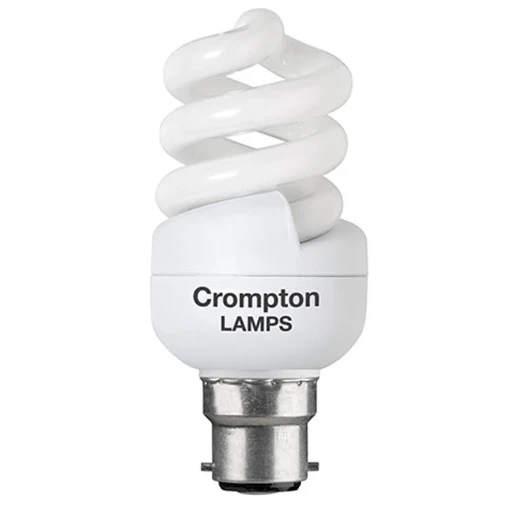 Crompton  CFL T2 Ultra Mini Spiral 11W 2700K BC-B22d