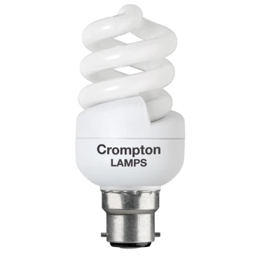 Crompton  CFL T2 Ultra Mini Spiral 11W 2700K BC-B22d