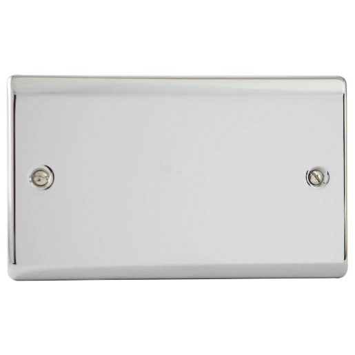 Designa 22BP2 2 Gang Blank Plate Polished Chrome