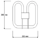 Lamp Compact Fluorescent 4 Pin Gr10Q 38W 240V Cool White Square
