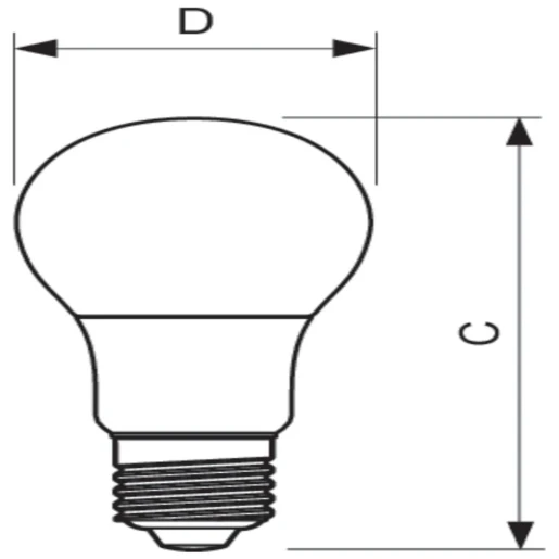 COREPRO LED FROSTED GLS BULB 8W 60W E27 ES NON-DIMMABLE