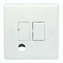 Designa 21SPU13F 13A Switched Fused Spur Connection Unit White with Flex Outlet