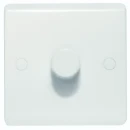 Designa 21DIM4001 1 Gang 2 Way 400W Push Dimmer Switch White