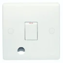 Designa 21S20F 20A 1 Gang Double Pole Switch White With Flex Outlet