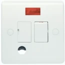 Designa 21SPU13LF 13A Switched Fused Spur Connection Unit White With Neon Indicator & Flex Outlet