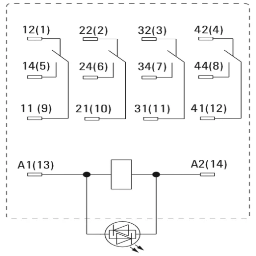 Klippon Relay 4CO 5A 48V DC