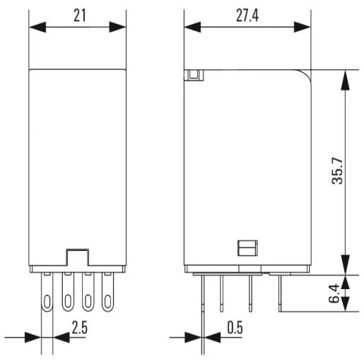 Klippon Relay 4CO 5A 48V DC