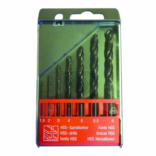 Drill Bit High Speed Steel Set 7 Piece