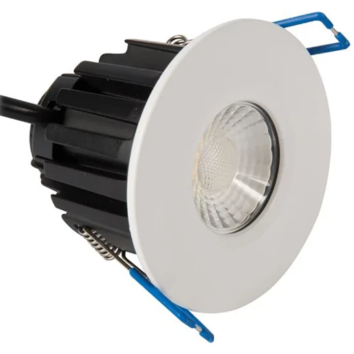 Downlight Firebreak Qr7 LED Changeable Colour Temperature Dimmable IP65 7W White